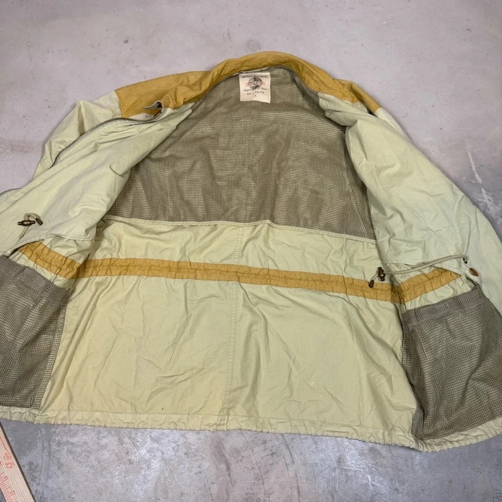 Vintage Banana Republic Adventure Outfitters Safari Travel Jacket Mens Large Tan
